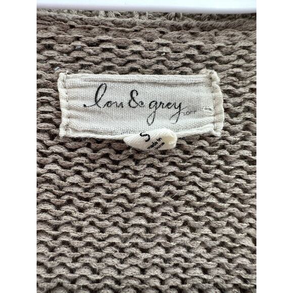 Womens Ian & Grey Sweater Size Small Brown Long Sleeve Open Front Cardigan - Picture 4 of 12